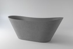 Ванна HOLBI Afina 2.01.004.44.4 161x66 из искусственного камня, бетон