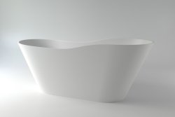 Ванна HOLBI Afrodita 1.01.005.11.1 161x68 из искусственного камня, белая матовая