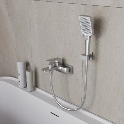 Смеситель для ванны OLIVEEKA D OL-639003A-BN, никель матовый