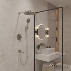 Душевая система OLIVEEKA Y OL-939017-BN встраиваемая, никель матовый