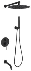 Душевая система OLIVEEKA Y OL-88939017-MB встраиваемая, черный матовый