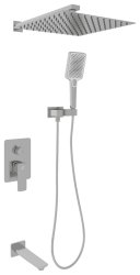 Душевая система OLIVEEKA D OL-88939003-BN встраиваемая, никель матовый