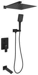 Душевая система OLIVEEKA D OL-88939003-MB встраиваемая, черный матовый