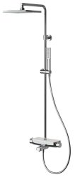Душевая система TESKA MIRA DK3601C, хром / белое стекло
