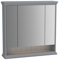Зеркальный шкаф с подсветкой VitrA Valarte 62232 77x76, матовый серый