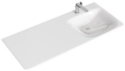Тумба с раковиной Aqwella Терра TER01051DB+FOR.11.04.D-R 115x50 подвесная, дуб балтийский