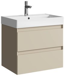 Тумба с раковиной Aqwella Геометрия GE01652MD 65x47 подвесная, морская дюна