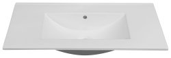 Раковина Oliveeka NVS80 80x46 без отверстия под смеситель, белая