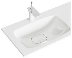 Тумба с раковиной Aqwella Венто VEN0109L+VEN0709LWM 92x45 подвесная, белый