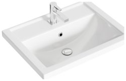 Тумба с раковиной Aqwella Контур KN0106PG 61x40 подвесная, пудровая глина