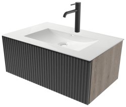 Тумба под раковину ZOV Кито Флавио K80FL 79x43 подвесная, лиони PET