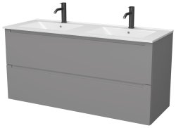 Тумба под раковину ZOV Дион D120PG 119x45 подвесная, платиновый