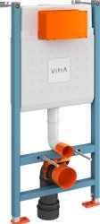 Инсталляция для унитаза VitrA V-Fix Core 800-1874 с кнопкой, черный матовый