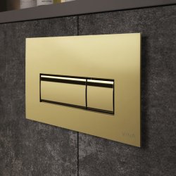 Кнопка смыва для инсталляции VitrA Root Square 740-2324, глянцевое золото