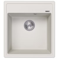 Кухонная мойка ABBER Quarz AQ2901W 46x51 из кварцевого композита, белый