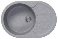 Кухонная мойка Dr. Gans Берта 25.040.C0760.408 76x51 из искусственного камня, серый