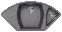 Кухонная мойка Dr. Gans Габи 25.050.E1015.409 102x51 из искусственного камня, базальт