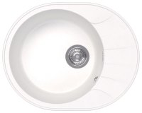 Кухонная мойка Dr. Gans Виола 25.140.B0580.401 58x46 из искусственного камня, белый