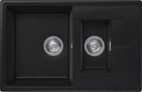 Кухонная мойка Dr. Gans Оливия 25.155.D0740.407 74x48 из искусственного камня, черный