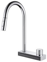Смеситель для кухни ABBER Wasser kreis AF8114 с выдвижным изливом, хром
