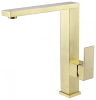 Смеситель для кухни ABBER Daheim AF8214G, золото матовое