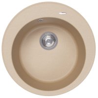 Кухонная мойка Florentina Никосия 20.135.B0510.104 51x51 из кварцевого композита, бежевый