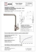 Смеситель для кухни AQG Nox trend 05TRE500IS, зачищенный никель