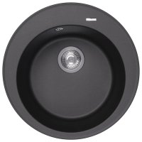Кухонная мойка Florentina Никосия 20.135.B0510.302 51x51 из кварцевого композита, антрацит