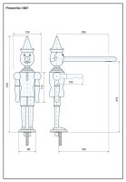 Смеситель для кухни Emmevi Pinocchio 1887/CR, хром