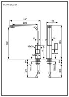 Смеситель для кухни Emmevi Gea 26007LA/CR, хром