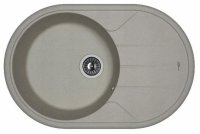 Кухонная мойка Florentina Лацио 20.295.C0780.307 78x51 из кварцевого композита, серый шёлк