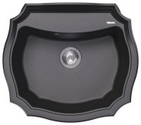 Кухонная мойка Florentina Эмилия 20.355.D0640.102 64x55 из кварцевого композита, черный