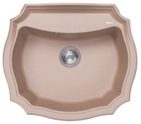 Кухонная мойка Florentina Эмилия 20.355.D0640.107 64x55 из кварцевого композита, песочный