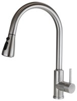 Смеситель для кухни ESKO Kitchen KTSS519S с выдвижным изливом, сатин