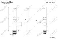 Смеситель для кухни Feramolli Dante CS8830F, никель