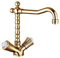 Смеситель для кухни Fiore Venere sky (swarovski®) 13OO0625, золото
