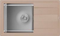 Кухонная мойка Florentina Комби 21.395.D0780.107 78x48 из кварцевого композита и нержавеющей стали, песочный