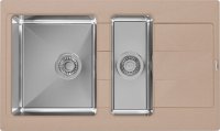 Кухонная мойка Florentina Комби 21.410.D0860.107 86x51 из кварцевого композита, песочный