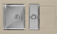 Кухонная мойка Florentina Комби 21.410.D0860.202 86x51 из кварцевого композита, шампань