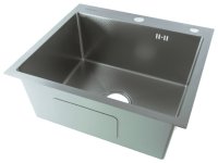 Кухонная мойка Fmark FSC5050L 50x50 стальная, сатин