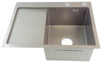 Кухонная мойка Fmark FSC6550T-R 65x50 стальная, серый
