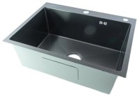 Кухонная мойка Fmark FSC7550Q 75x50 стальная, графит