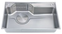 Кухонная мойка Fmark FSC7846L 78x46 стальная, сатин