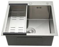 Кухонная мойка GAPPO GS5050 50x50 стальная, сатин