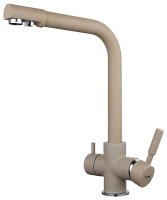 Смеситель для кухни FRAP F4352-20 с подключением фильтра, бежевый