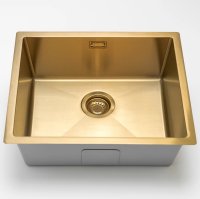 Кухонная мойка Grandex Aqua Proline 55 3002061 55x45 стальная, золото
