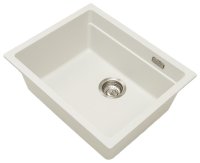 Кухонная мойка Grandex Aqua 500201 56x45 из кварцевого композита, белый