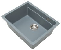 Кухонная мойка Grandex Aqua 500202 56x45 из кварцевого композита, серый