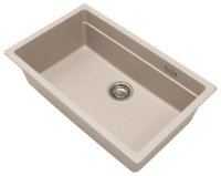 Кухонная мойка Grandex Aqua 500303 73x45 из кварцевого композита, бежевый