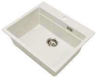 Кухонная мойка Grandex Aqua 500501 60x51 из кварцевого композита, белый